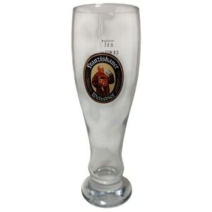 Franziskaner Weissbier Half Liter Rastal German‎ Beer Glass 9.75 Inches Clear